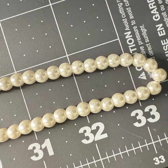 Faux Pearl Long Single Strand Necklace Elegant Opera Length Beaded Jewelry Acces - Picture 8 of 8